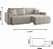 SOFA 4L FERRARI ARGOS RET 2,30M BI-PART TC LAUT 03 ./LIN CZ - Imagem 2