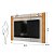 PAINEL DJ EXTENSIVEL TREND 136/150/160 ./CEDRO/BALI - Imagem 3