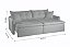 SOFA CAMA BIANCHI PORTO 2,20MT BI-PART TEC K127 LINHO ./CINZ - Imagem 3