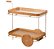 CARRINHO DE CHA EX DECOR C/ESP C/PES DOUR 82X87X42./LAMINADA - Imagem 2