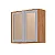 ARMARIO MGM BRILHANTE AEREO 2P 800 ./CINAMOMO/PLATINA - Imagem 1