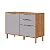 BALCAO MGM BRILHANTE 2P 2G 1200 ./CINAMOMO/PLATINA - Imagem 1
