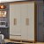 ROUPEIRO 4P LOPAS ZEUS 1,19MT S/ESP C/PES ./AMENDOA/OFF - Imagem 1