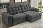 SOFA 3L BESTHOUSE PARMA SLIM RET/REC 2,30MT C/USB VEL ./TITA - Imagem 1
