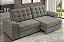 SOFA 3L BESTHOUSE PARMA SLIM RET/REC 2,30MT C/USB VEL ./CAST - Imagem 1