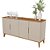 BUFFET LINEA BRASIL EVORA 4P 1,60MT ./JEQUITIBA/OFF FOSCO - Imagem 5