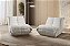 POLTRONA SUPREMA BELL TEC 5040 VELUDO ./AREIA - Imagem 1