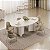 MESA DJ LIZ 2,18X1080 OVAL TP CHANF VD OFF ./OFF WHITE ./OFF - Imagem 1