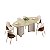 MESA DJ LIZ 2,18X1080 OVAL TP CHANF VD OFF ./OFF WHI/DOUR ./ - Imagem 2
