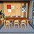 MESA LEGFATTO MOBIL 2,40X1,10 S/VD LAM. ./CINAMOMO/NATURAL - Imagem 1