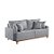SOFA 3L MARTINS M-199 2,00MT TEC B-463 LINHO ./CINZA - Imagem 2