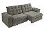 SOFA 4L BESTHOUSE PARMA SLIM RET/REC 2,50MT C/USB VEL ./CAST - Imagem 2