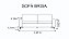 SOFA 3L BIANCHI BRISA 2,20MT TC K201 VEL ./AREIA - Imagem 3