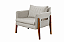 POLTRONA BIANCHI MILAO P/CAST TEC K219 BOUCLE ./AREIA - Imagem 2