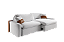 SOFA 4L BIANCHI MALAGA 2,40MT RET TC K-219/K-215 KR BOU./ARE - Imagem 2