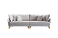 SOFA 4L BIANCHI GOLD 2,56MT TC C 3085 VEL ./CRU - Imagem 2