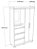ROUPEIRO 2P AVELAN NICE 23 1,24MT C/ESP C/PES ./FREIJO/OFF - Imagem 3