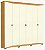 ROUPEIRO 6P AVELAN TORINO 2,37M C/PES ./FREIJO/OFF WHITE - Imagem 2