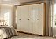 ROUPEIRO 6P AVELAN TORINO 2,37M C/PES ./FREIJO/OFF WHITE - Imagem 1