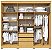 ROUPEIRO 6P AVELAN TORINO 2,37M C/PES ./FREIJO/OFF WHITE - Imagem 3