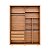 ROUPEIRO 2P ROBEL CONCEPT 1,86MT C/ESP C/PES ./FREIJO/FENDI - Imagem 3