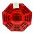 Bagua Feng Shui Vidro Espelhado Vermelho Octogonal 16 cm - Imagem 4