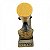 Incensario Regua Egipcio Nefertiti Preto e Dourado 25 cm Resina - Imagem 4