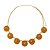 Colar Resina Cristal Mostarda - Imagem 1