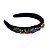 Tiara Veludo Base Larga Rainbow - Imagem 3
