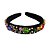 Tiara Veludo Base Larga Colorful - Imagem 2