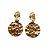 Brinco Frontal Dourado em Metal Martelado - Imagem 3