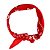 Lenço Tipo Bandana Vermelho - Imagem 2