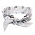 Lenço Tipo Bandana Branco - Imagem 1