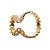 Piercing Fake Duplo Zircônias Dourado - Imagem 3