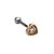 Piercing Coração Mini  Dourado - Imagem 1