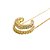 Piercing Fake Zircônias Assimétrico Dourado - Imagem 3