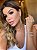 Brinco Franja Strass Dourado - Imagem 2