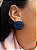 Brinco Botão Beads Azul Marinho - Imagem 1