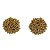 Brinco Botão Beads Dourado - Imagem 1