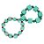 Duo Pulseiras Beads Cubos Verde Tiffany - Imagem 3