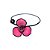 Liga Para Cabelo Flor Rosa Fechado - Imagem 2