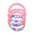 Mix Infantil Pulseiras Beads Rosa Corações Color - Imagem 1