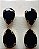 Brinco Gotas Chaton Black - Imagem 2