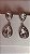 Brinco Chaton Gotas Cristal Prata - Imagem 2
