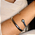 Bracelete Liso Ródio Branco - Imagem 1