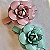 Broche Camélia Verde Menta - Imagem 3