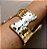 Bracelete Maxi Orgânico Dourado - Imagem 1