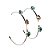 Argola com Zircônias Coloridas - Imagem 2