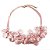 Colar Fios Quartzo Rosa  Resina - Imagem 1