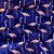 Lenço Azul Marinho Flamingos - Imagem 1
